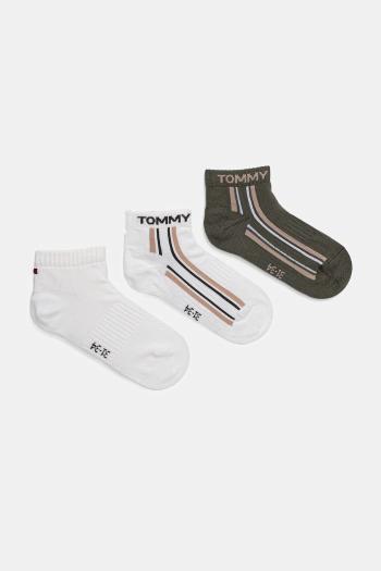 Detské ponožky Tommy Hilfiger 3-pak zelená farba, 701236332