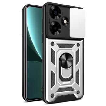 RING CAMERA Kryt s držiakom pre Infinix Hot 30 strieborný