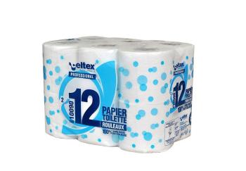 Toaletný papier Celtex Profes. 2vrs. biely 180útr. 12ks / predaj iba po balení