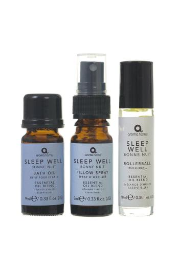 Sada izbovej hmly, roll-on a kúpeľového oleja Aroma Home Sleep Well Set 3-pak