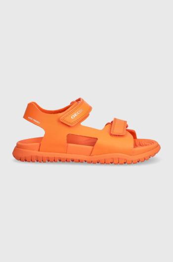 Detské sandále Geox SANDAL FUSBETTO oranžová farba
