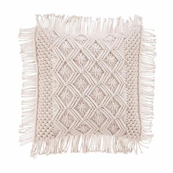 MACRAMÉ párna, cikk-cakk 45 x 45 cm