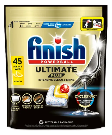 FINISH ULTIMATE LEMON - Tablety do umývačky riadu 29 ks