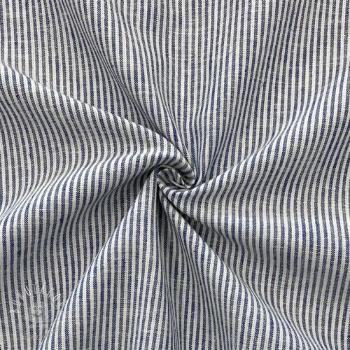 Ľan s bavlnou Lira medium stripe jeans
