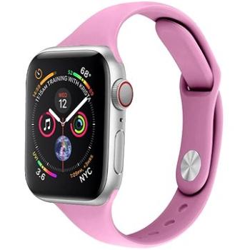 Eternico Essential Thin pre Apple Watch 42mm / 44mm / 45mm begonia pink veľkosť M-L (APW-AWETBPL-42)
