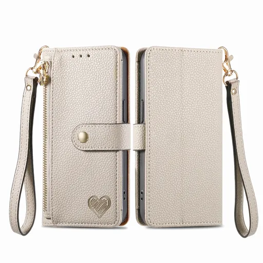 HEART Peňaženkové puzdro pre T Phone 2 Pro šedé