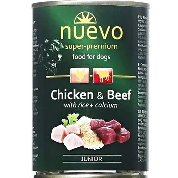 Nuevo pes junior kuracia a hovädzia konzerva 400 g (4250231595097)