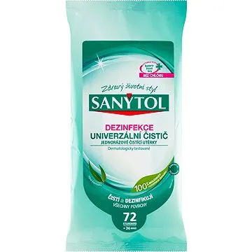 SANYTOL čistiace utierky s vôňou eukalyptu 36 ks (3045206312257)