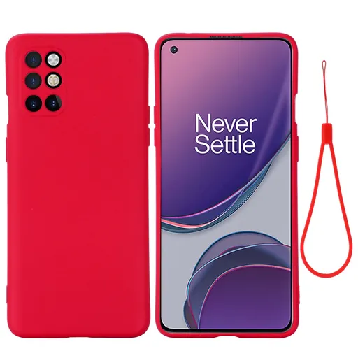 RUBBER Ochranný kryt pre OnePlus 8T červený