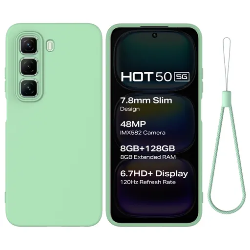 RUBBER Ochranný obal pre Infinix Hot 50 5G zelený