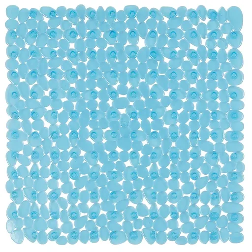 Spirella Protišmyková podložka do sprchy RIVERSTONE, modrá, 54 x 54 cm