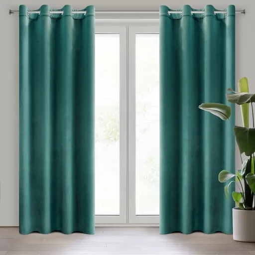 ArtFir Záves ROSA K | tmavotyrkysová 140 x 250 cm