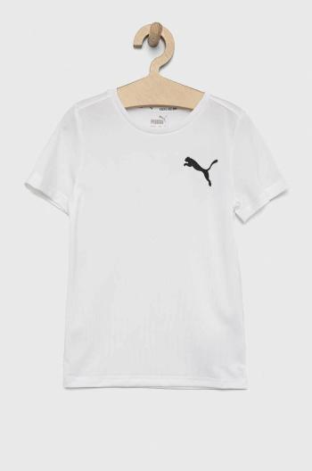 Dětské tričko Puma ACTIVE Small Logo Tee B bílá barva, s potiskem