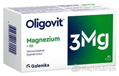 Galenika Oligovit 3 mg magnézium + B6 60 kapsúl
