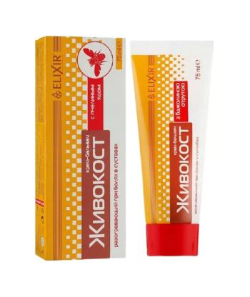 Krém na kĺby "Živokost" s kostihojom a včelím jedom - 75 ml - Elixir