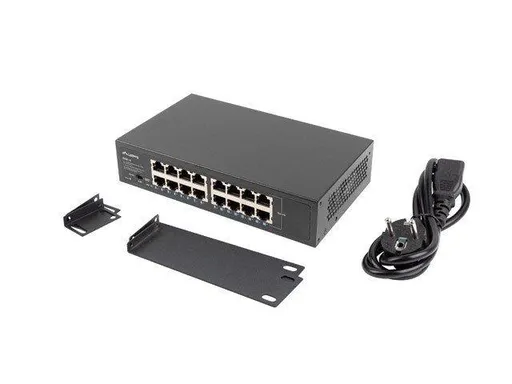 LANBERG PREPÍNAČ RSGE-16 16X 1GB GIGABITOVÝ ETHERNET NERIADENÝ RACK 10"/19"