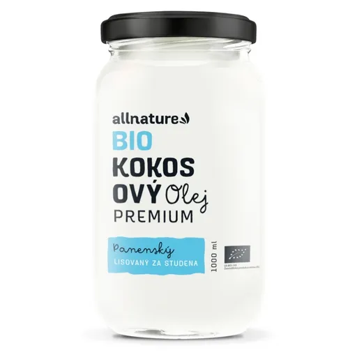 ALLNATURE Kokosový olej panenský BIO 1000 ml