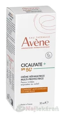 AVÈNE Cicalfate+ Ochranný obnovujúci krém SPF50+ 30 ml