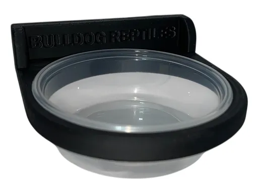 XXL držiak na misky do terária čierny 50 ml