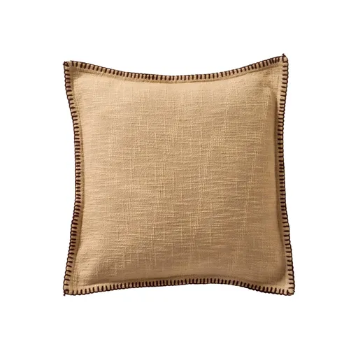 Jednofarebný vankúš z textúrovanej bavlny