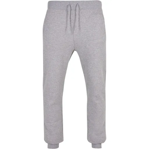 Build Your Brand Pánske tepláky z biobavlny - Šedý melír | M