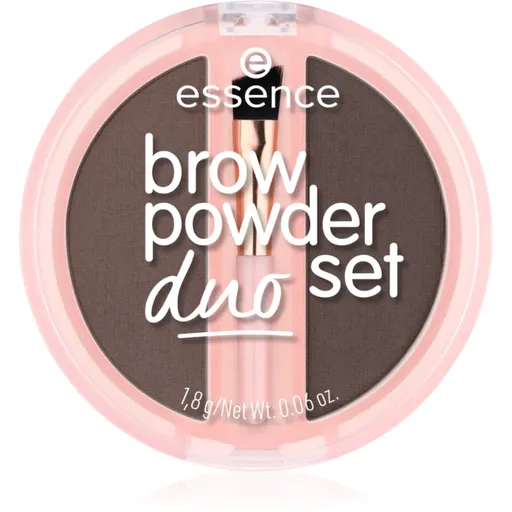 essence Brow Powder Duo sada na obočie odtieň 03 Dark 1.8 g