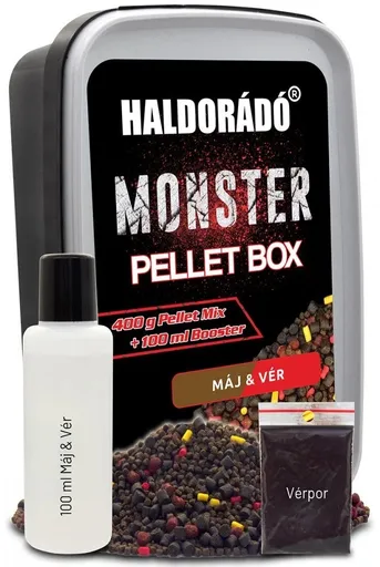 Haldorádó pelety monster pellet box 400 g 2 mm - pečeň krv