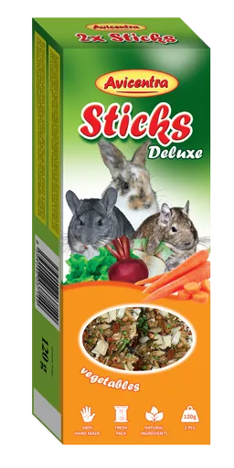 AVICENTRA tyčinky so zeleninou pre králiky a morčatá 2ks/120g