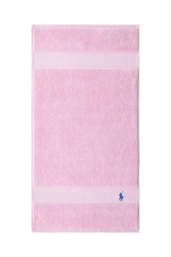 Bavlnený uterák Ralph Lauren Polo Player Carmel Pink 45 x 75 cm ružová farba