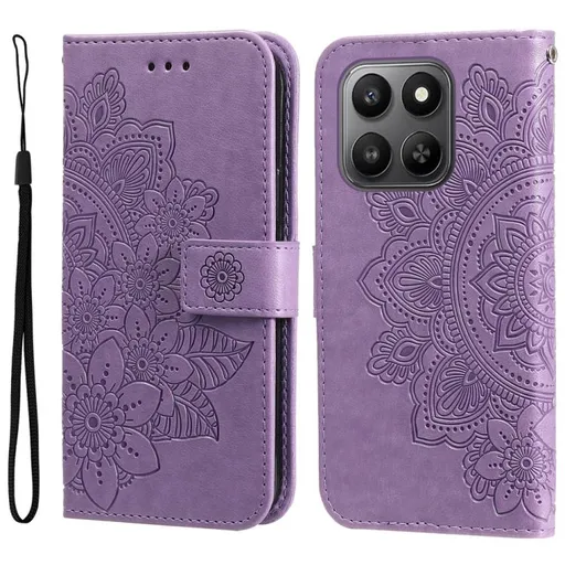 ART MANDALA Peňaženkový obal pre Honor 400 Smart 5G / Honor X7d fialový