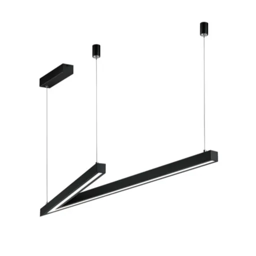 LED závesné osvetlenie Cinque Cicanto čierna 375010132