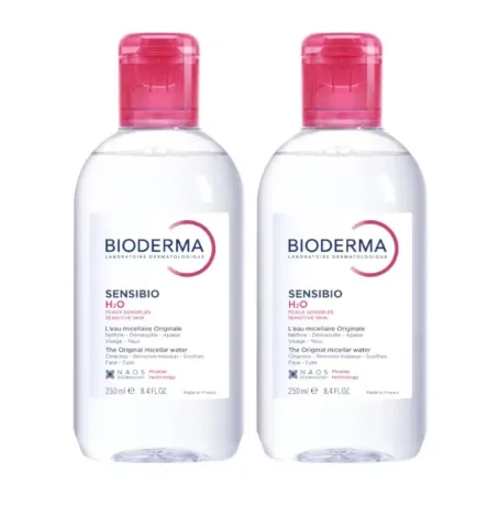 Bioderma Sensibio H2O Festival pleťová voda na citlivú pleť 2 x 500 ml darčeková sada