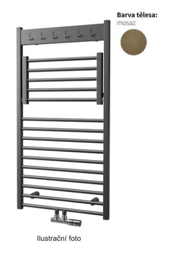 Radiátor ISAN Flexi s háčikmi 113,5x60 cm mosadz metalíza DFLH11350600MO