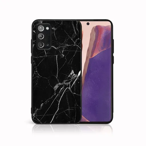 MY ART Ochranný obal pre Samsung Galaxy Note 20 BLACK MARBLE (142)