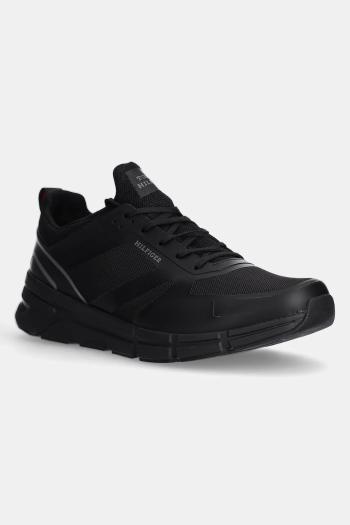 Tenisky Tommy Hilfiger MODERN COMFORT RUN MIX čierna farba, FM0FM05471