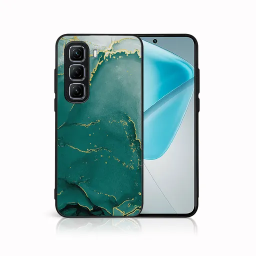 MY ART Ochranný kryt pre Infinix Hot 50 5G GREEN MARBLE (145)