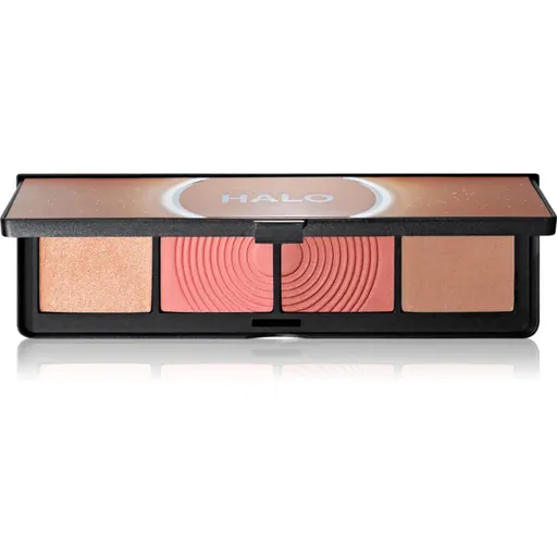 Smashbox Halo Sculpt + Glow Face Palette paletka rozjasňovačov a líceniek odtieň Back to Cali 15,7 g