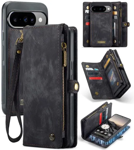 WALLET Ochranný kryt s peňaženkou 2v1 pre Google Pixel 10 / Google Pixel 10 Pro čierny