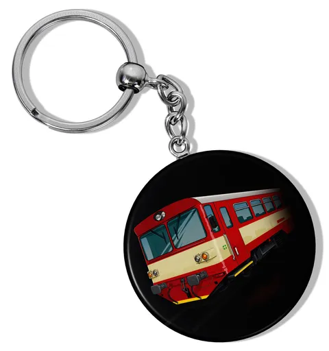 Okrúhly krúžok na kľúče – 810 červená