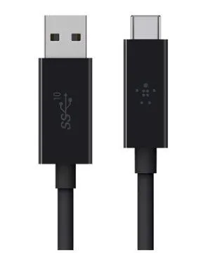 Belkin USB-C/USB-A 3.1 kábel, 0,9m, čierny