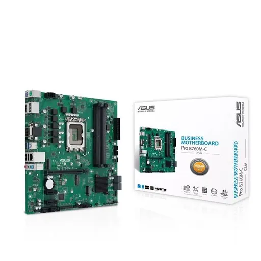 ASUS MB Sc LGA1700 PRE B760M-C-CSM, Intel B760, 4xDDR5, 2xDP, 1xHDMI, 1xVGA, mATX