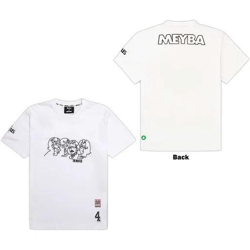 The Beatles tričko Embroidered Biela XS
