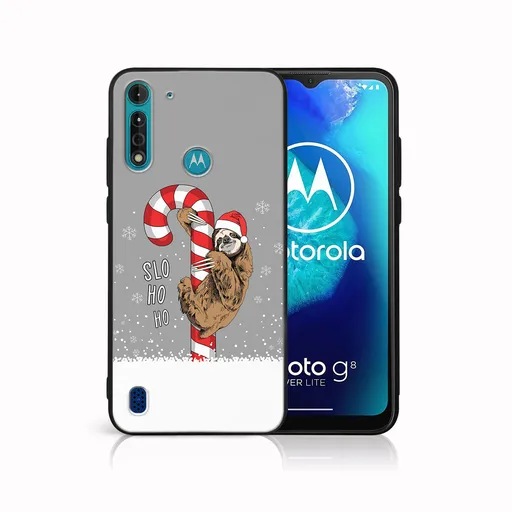 MY ART Kryt s vianočným dizajnom Motorola Moto G8 Power Lite CANDY (076)