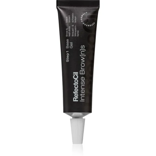 RefectoCil Intense Brow[n]s Base Gel farba na obočie a mihalnice s gélovou textúrou odtieň Black Brown 15 ml