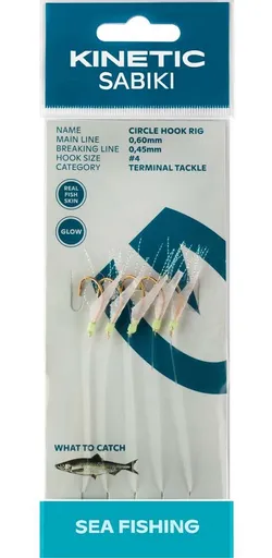 Kinetic nadväzec sabiki trembler holo fishskin pearl flash 130 cm #4