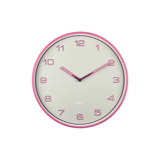 Karlsson 6013BP dizajnové nástenné hodiny ružová, pr. 40 cm