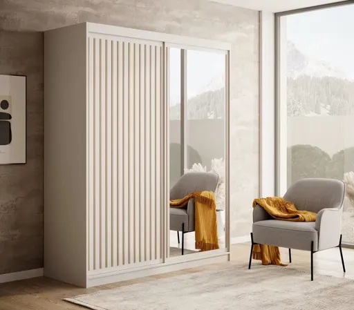 ArtAdrk Šatníková skriňa  DELIA | biela/dub artisan 160 cm