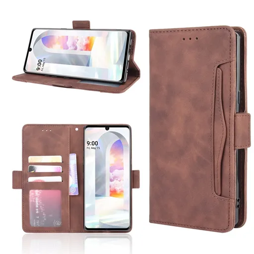 SLOT Peňaženkový obal pre LG Velvet hnedý