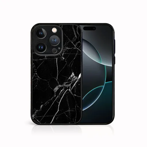 MY ART Ochranný kryt pre Apple iPhone 16 Pro BLACK MARBLE (142)
