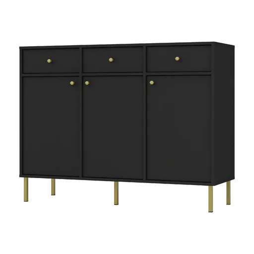 ArtLemp Komoda YEDDO 3F3S | čierna